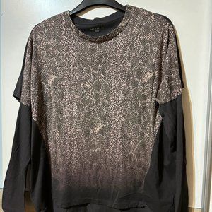 Mint Velvet oversized open elbow top size S